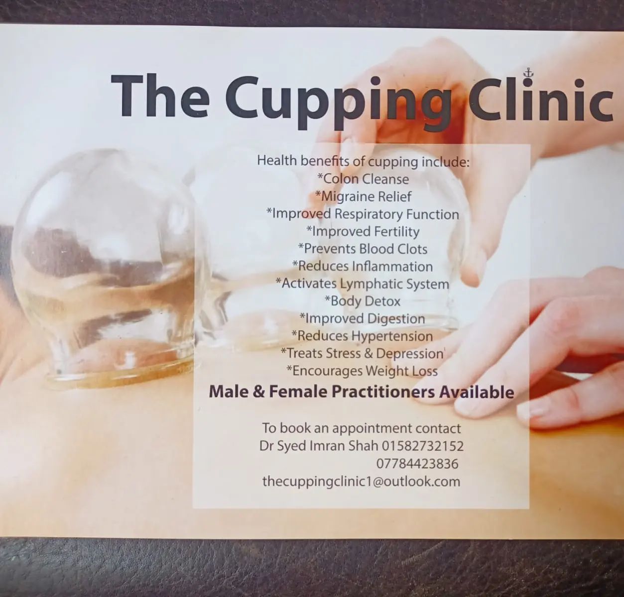 So it's official 🤩🤩🤩!! We have joined up with the cupping clinic ran by Dr Syed Imran Shah MBBS to offer cupping/hijama therapy to our members and general members of public at our FACILITY 🥳 . . Sessions will be available . Tuesday 5pm to 9pm £35 (PREBOOK) . Therapy will be done in a private area . So book today ! . #hijama #lutoncupping #cuppingclinic #hijamatherapy #doctor #quality #certified #fitnessluton #mentalhealth #mentalhealthluton #hijamaluton #cuppingluton #mmafacility #allunder1roof